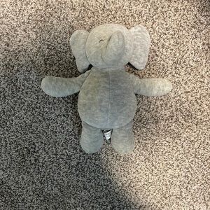 Carters Precious Firsts Gray Elephant Rattle Plush Baby Lovey Rattle Toy